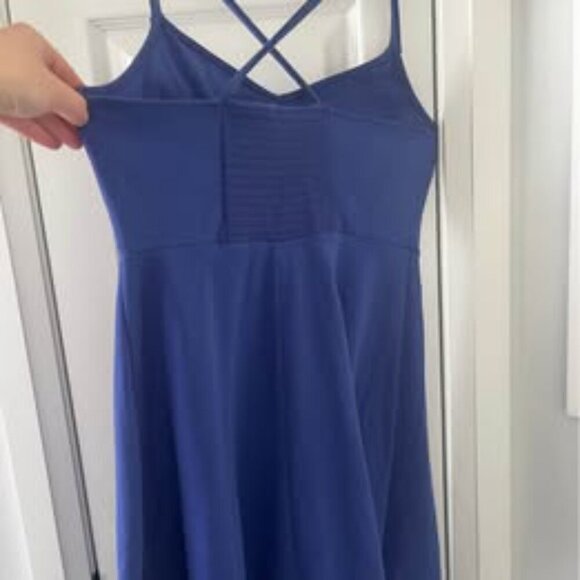 Blue V Neck Summer Dress Size Small - Picture 4 of 5